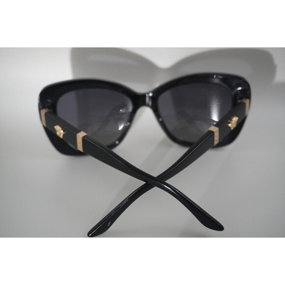 Versace VE 4305Q Gold Medusa emblem Greca design Luxury Black acetate frame, UV main image 8